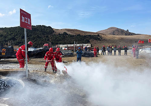 中國安能第二工程局四川涼山項目部開展防火、防汛、防地質(zhì)災(zāi)害綜合演練