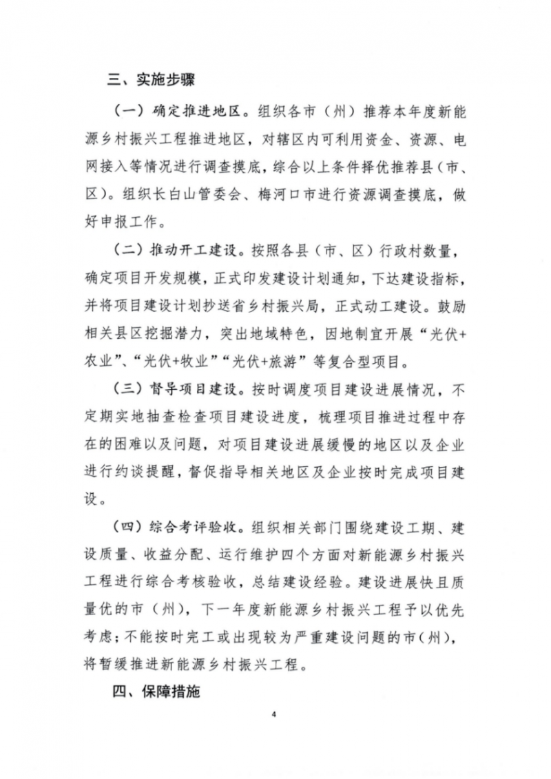 吉林省能源局發(fā)布全國首個出臺的省級“新能源+鄉(xiāng)村振興”方案！