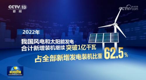 2022年新能源新增發(fā)電量占全部新增發(fā)電量七成,太陽能發(fā)電同增61.7%